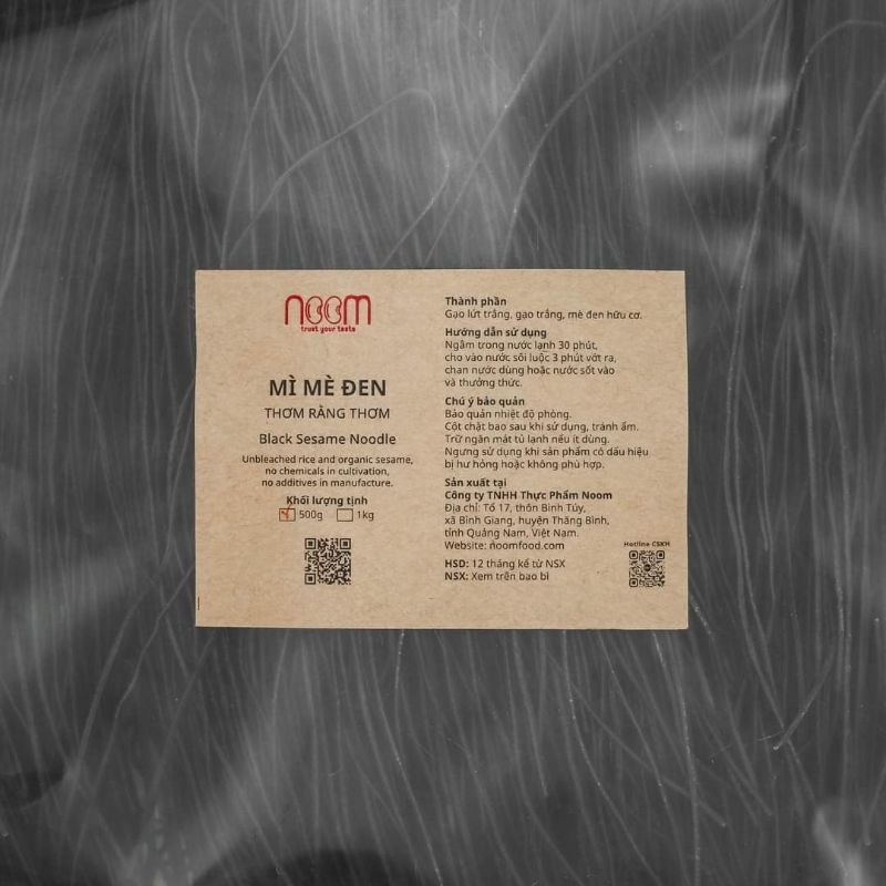 Mì mè đen Noom 1kg