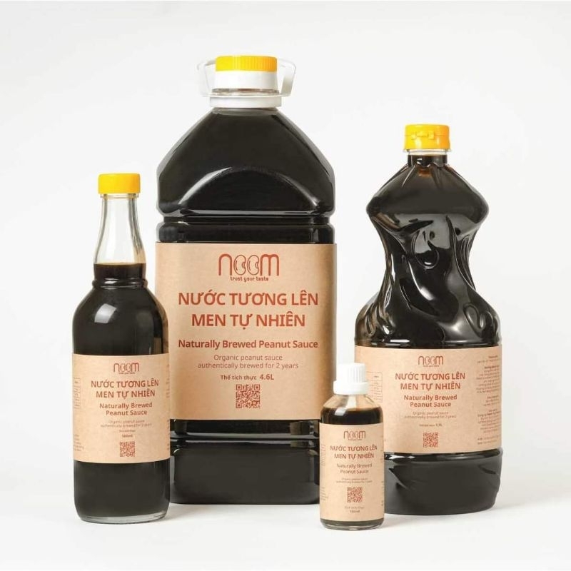 Nước Tương Lên Men Tự Nhiên Từ Lạc Noom 100ml - 500ml