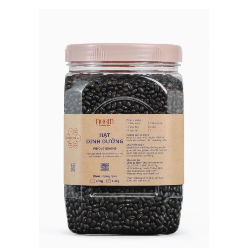 Đậu đen xanh lòng Noom 1.4 kg