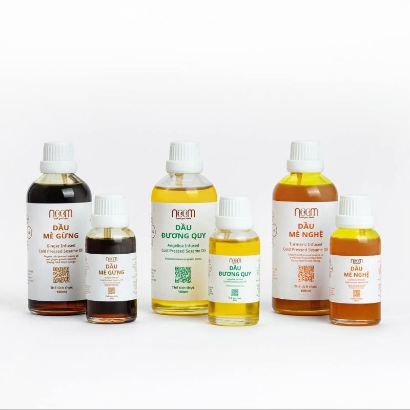 Dầu Mè Gừng / Dầu Mè Nghệ / Dầu Mè Đương Quy
