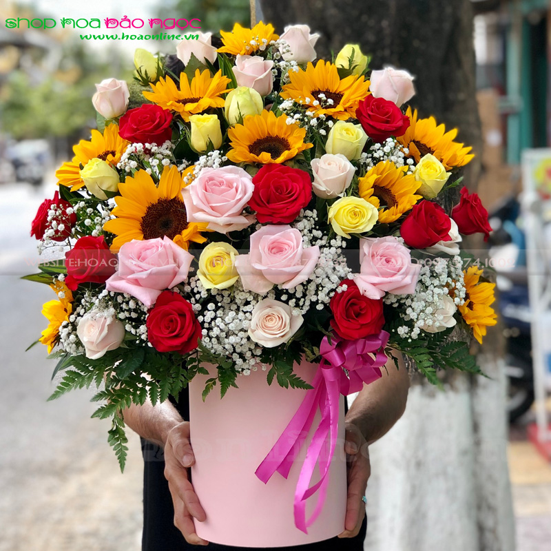Giỏ hoa tặng đối tác BN-G116