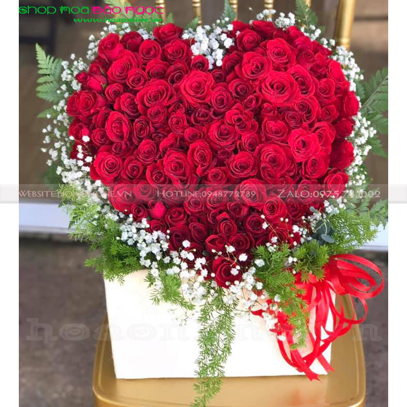 Hoa hồng ghép hình trái tim BN-Tim021