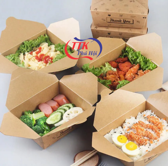 Hộp Giấy Kraft Đựng Thức Ăn Giá Rẻ