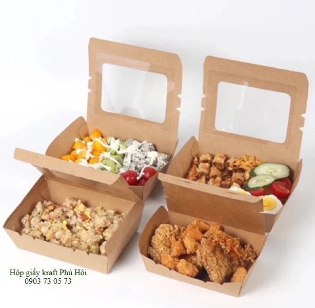 Mua Hộp Giấy Kraft – Nắp Có Cửa Sổ
