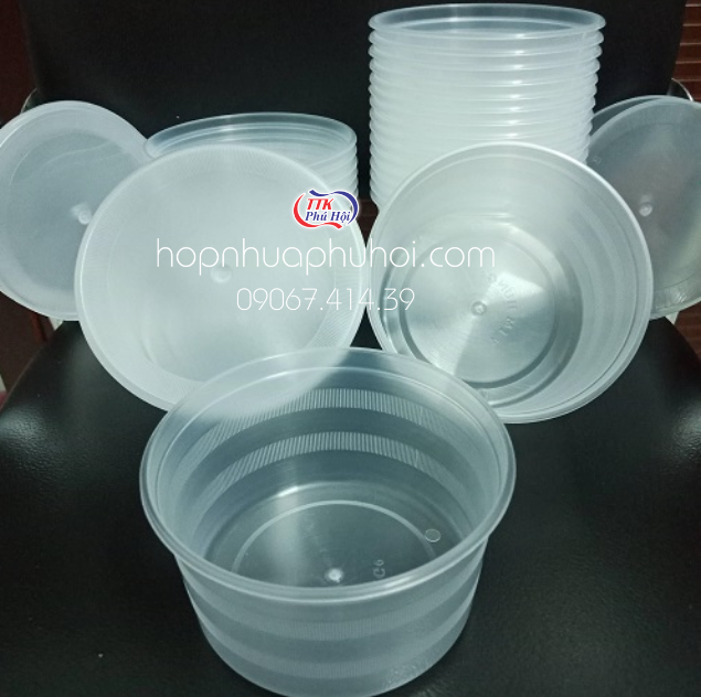 Hộp nhựa tròn 500ml