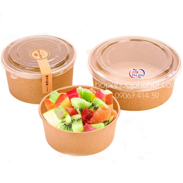 Tô giấy kraft đựng thức ăn giá rẻ