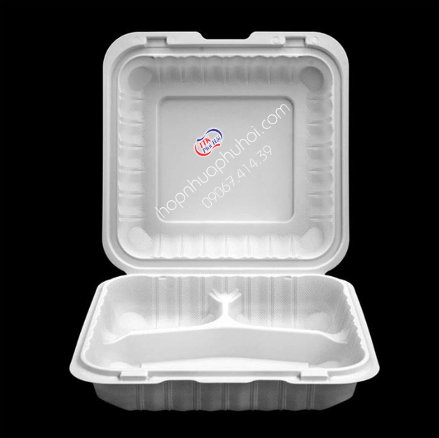 HỘP NHỰA 3 NGĂN TRẮNG SỮA - ĐẸP MẮT, TIỆN LỢI DỄ DÀNG VẬN CHUYỂN