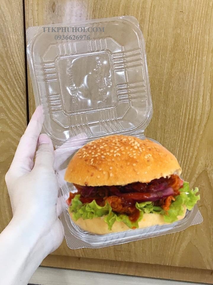 SỰ CẦN THIẾT CỦA HỘP NHỰA VUÔNG TRONG ĐỰNG XÔI MẶN, HAMBUGER