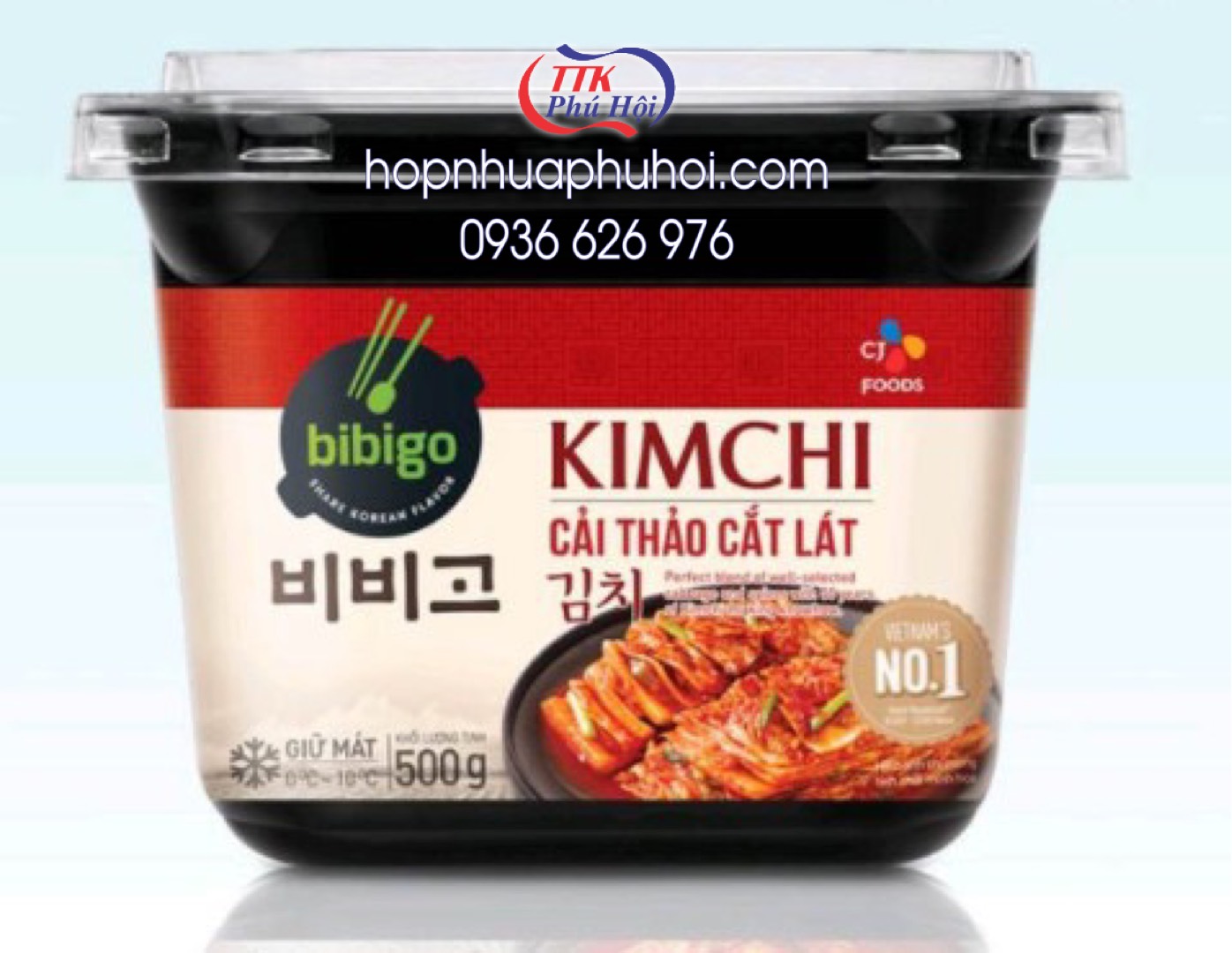 HỘP NHỰA VUÔNG ĐỰNG KIM CHI - MÓN ĂN TRUYỀN THỐNG HÀN QUỐC