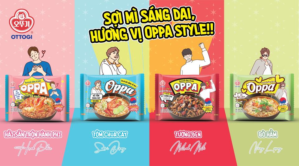 Sợi mỳ sáng dai, hương vị OPPA style!