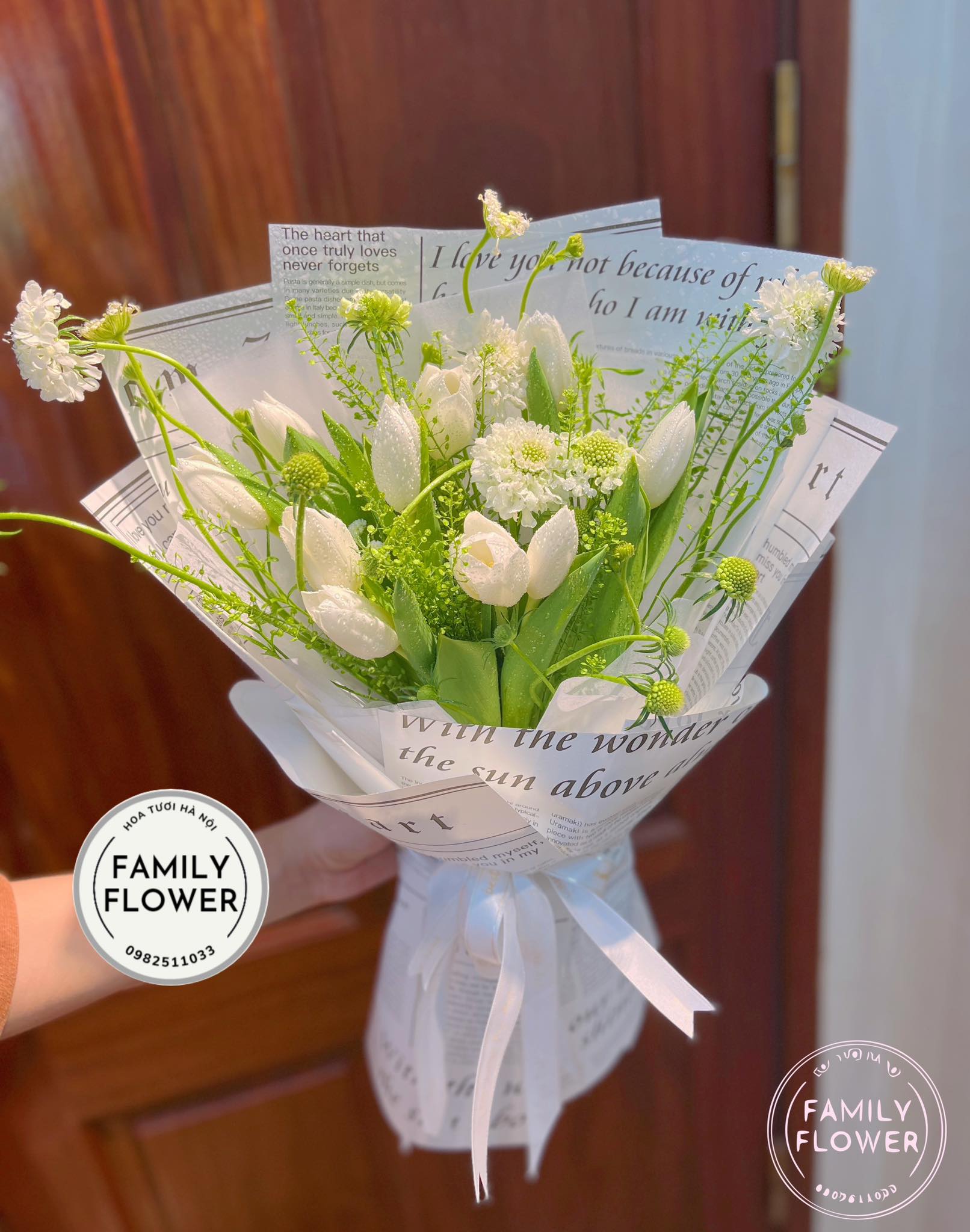 Bó hoa Tulip chúc mừng tặng sinh nhật chị gái tại Hà Nội, hoa tươi Hà Nội