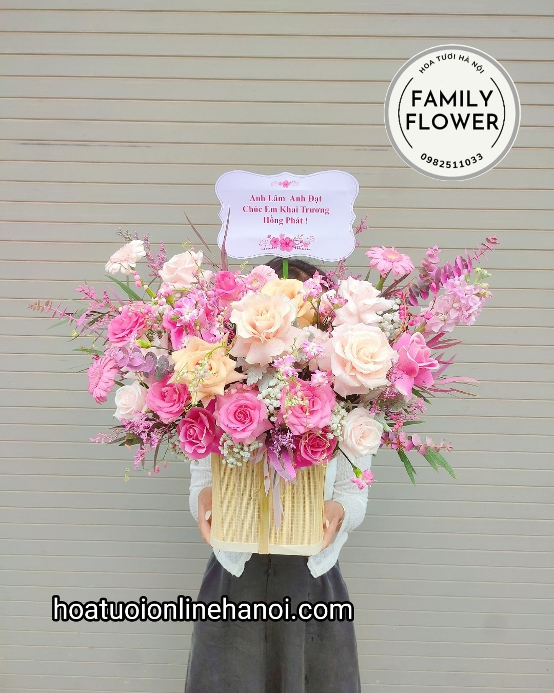 lẵng hoa chúc mừng khai trương đẹp tại hà nội!