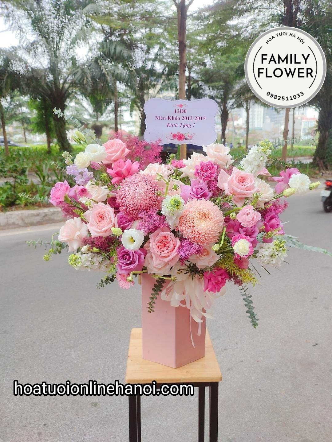 Lẵng hoa chúc mừng thầy cô nhân ngày 20/11 tại CẦU GIẤY, ĐỐNG ĐA, HÀ NỘI