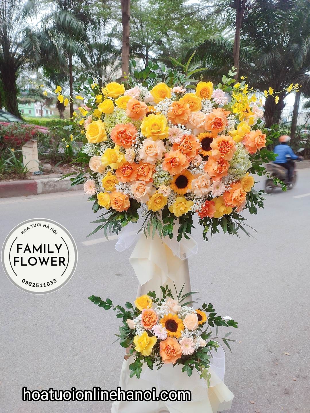 Kệ hoa khai trương quận Đống Đa , hoa khai trương , chúc mừng , sự kiện , hội nghị tịa quận Đống Đa - Hà Nội.