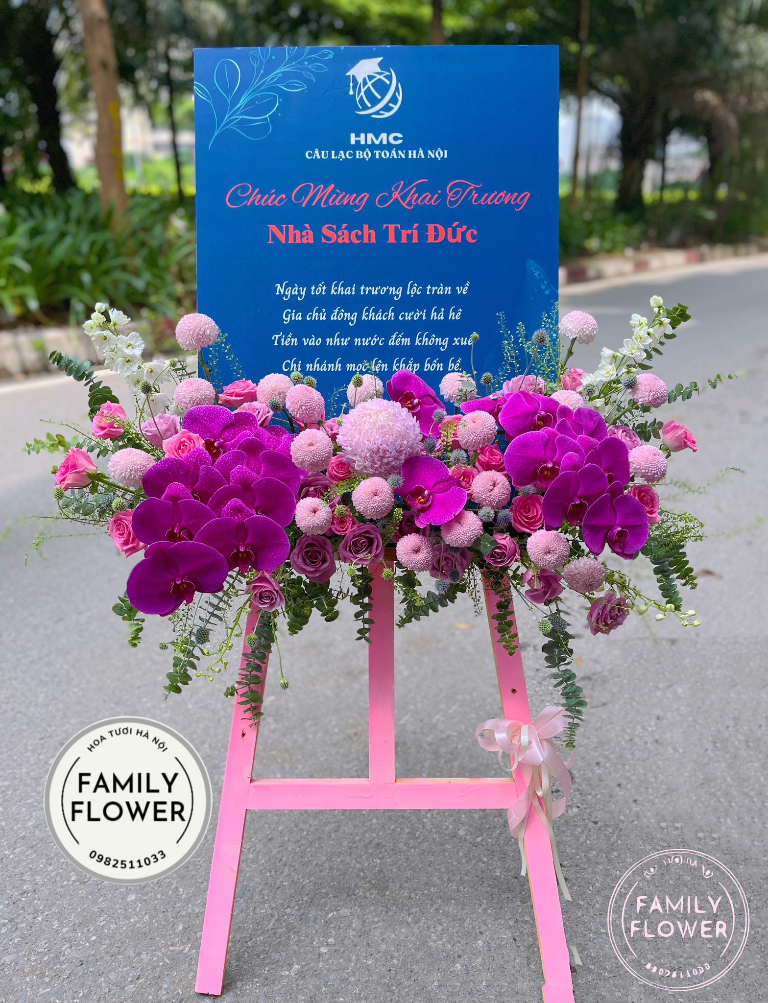 Kệ hoa khung tranh chúc mừng khai trương ở quận Cầu Giấy , Ba Đình Hà Nội ! , hoa tươi Hà Nội