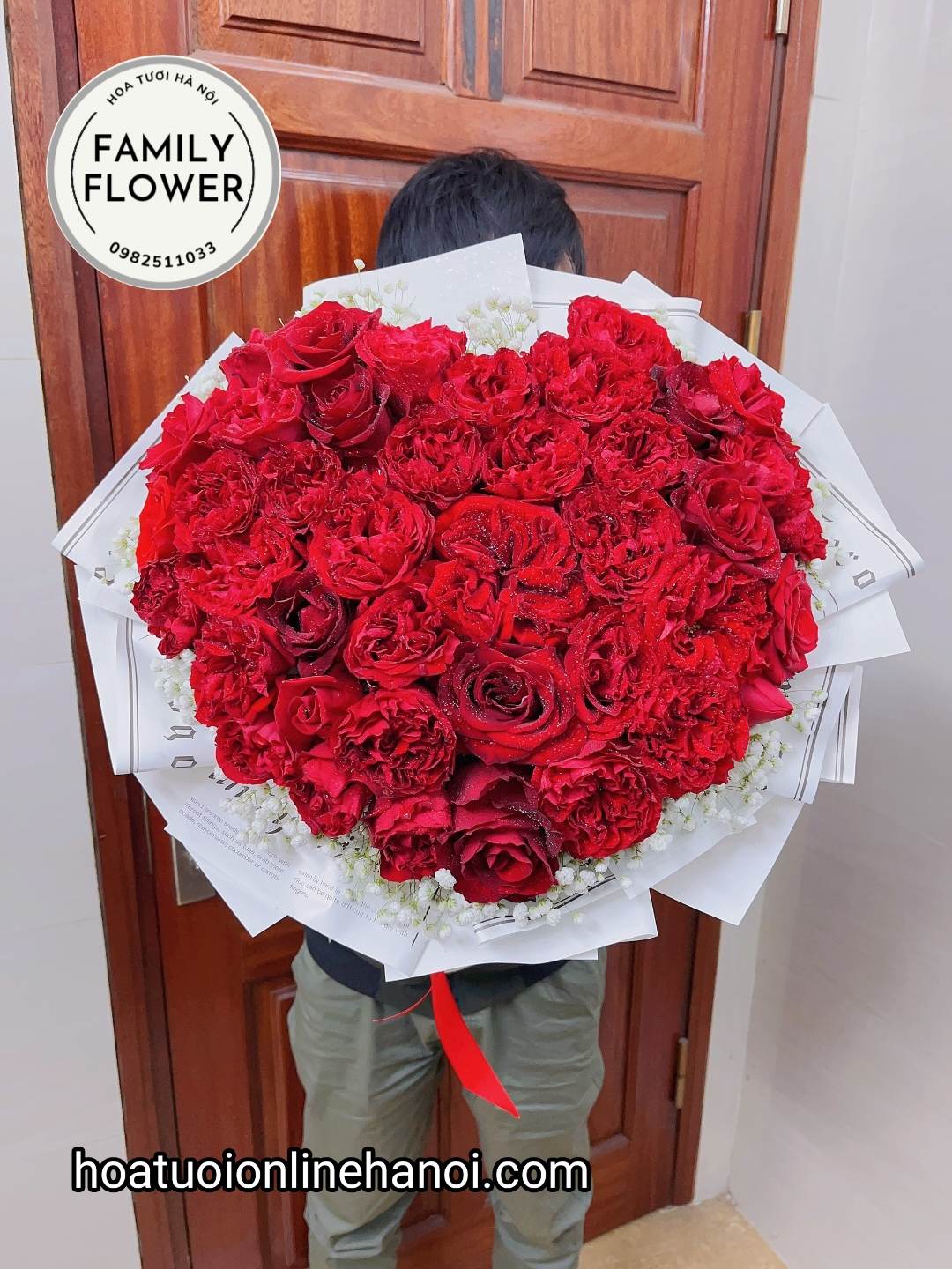 Bó hoa trái tim hồng nhập khẩu tặng người yêu , vợ ngày valentine, mùng 8/3 . ngày 20/10 ở HÀ NỘI