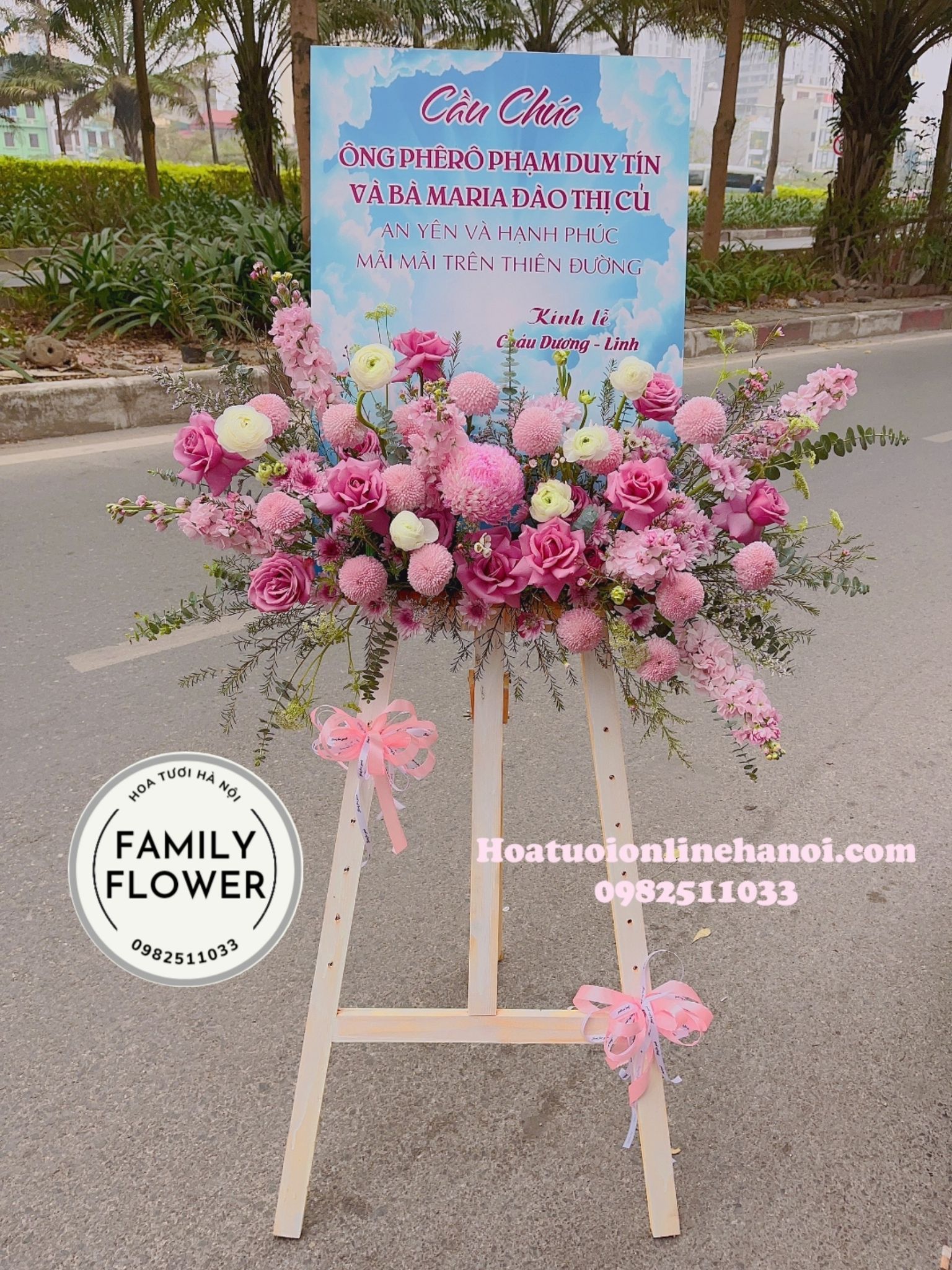 Kệ hoa hiện đại chúc mừng khai trương, sự kiện tại quận Ba Đình - Hà Nội