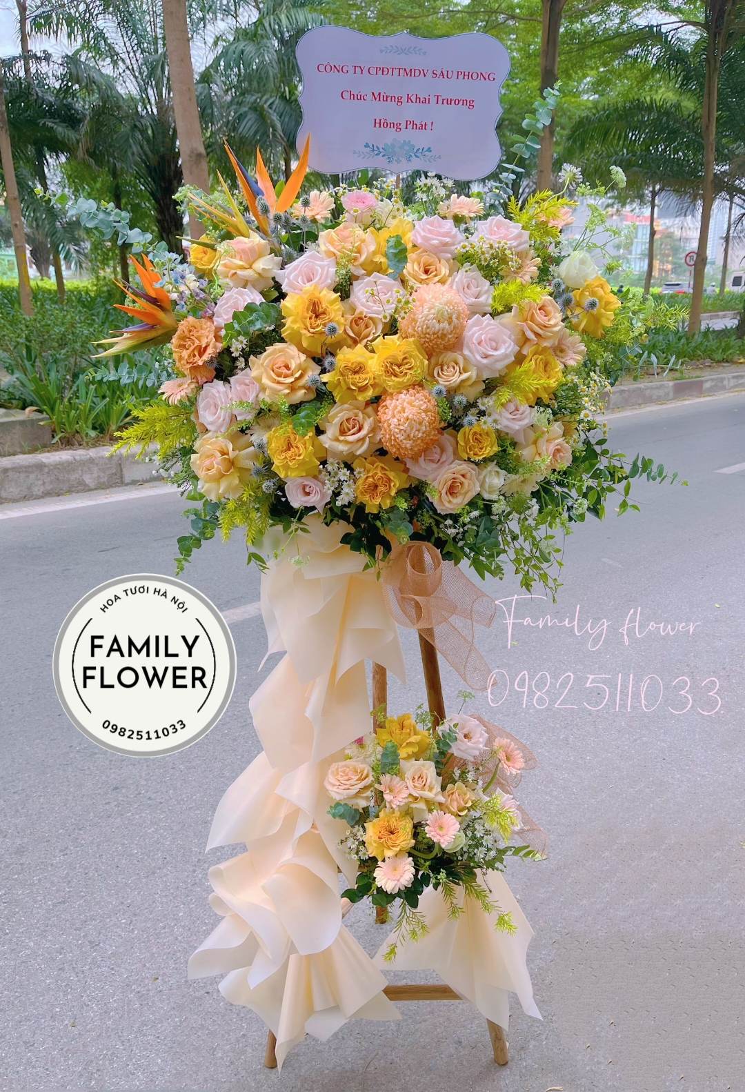 Hoa khai trương Hoàn Kiếm ! Kệ hoa chúc mừng khai Trương ở Hà Nội 