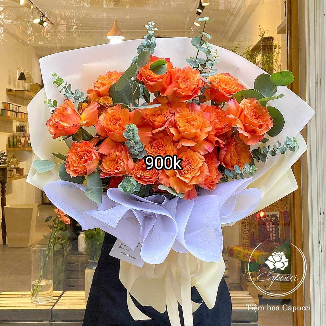 Những bó hoa tươi với nhiều tone màu sắc khác nhau để tặng nhân dịp 20/10 tại Hà Nội