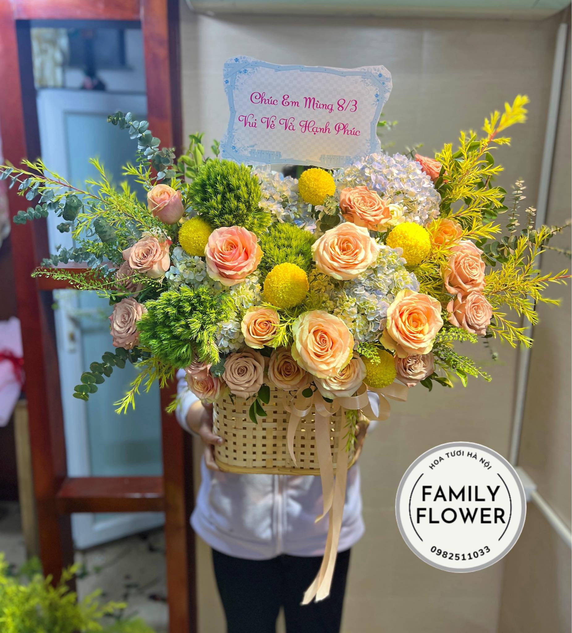 Hoa khai trương Hà Nội ! Lẵng hoa chúc mừng khai trương ở Hà Nội 