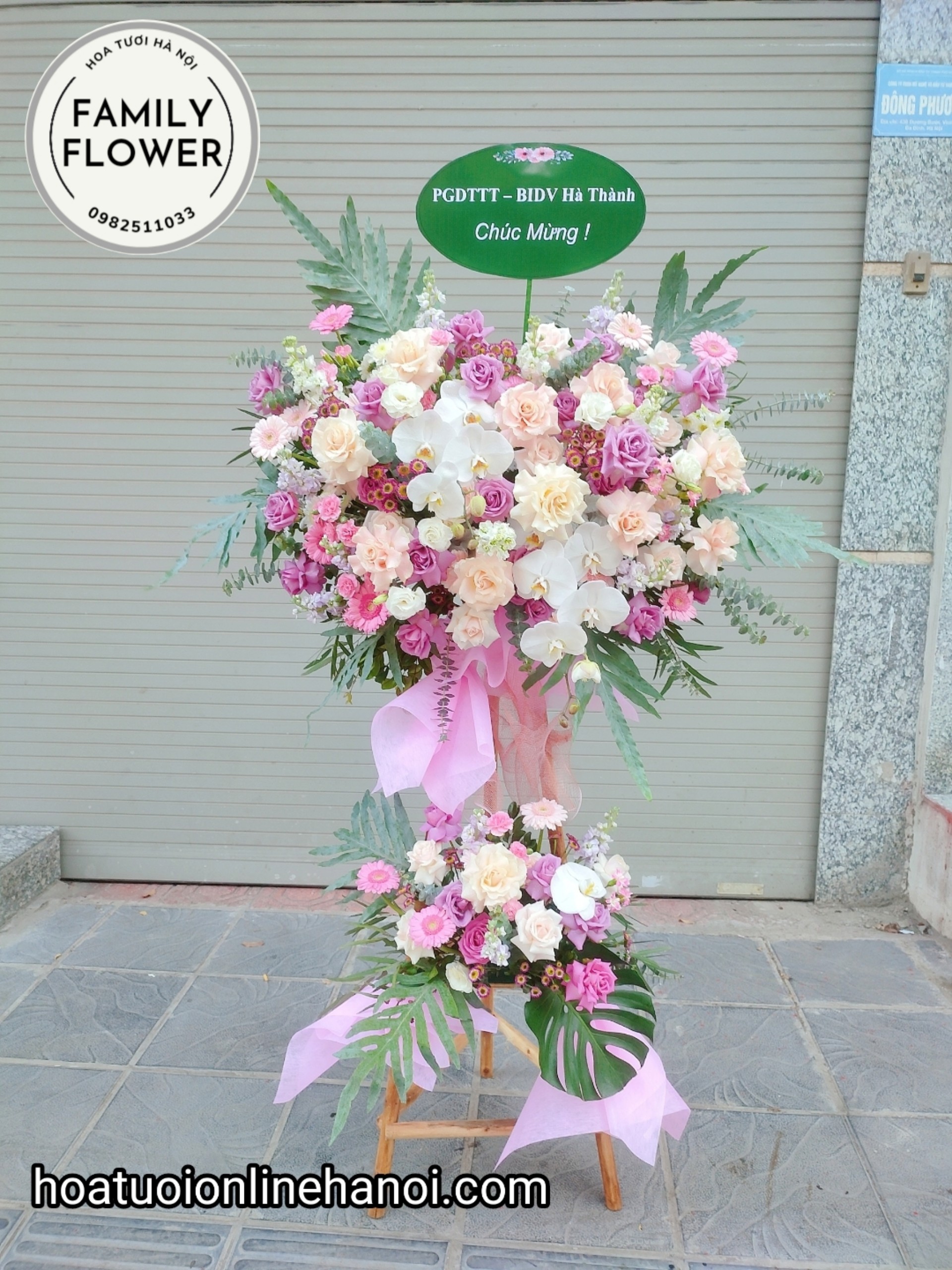kệ hoa chúc mừng khai trương đẹp tại quận CẦU GIẤY , BA ĐÌNH , HÀ NỘI