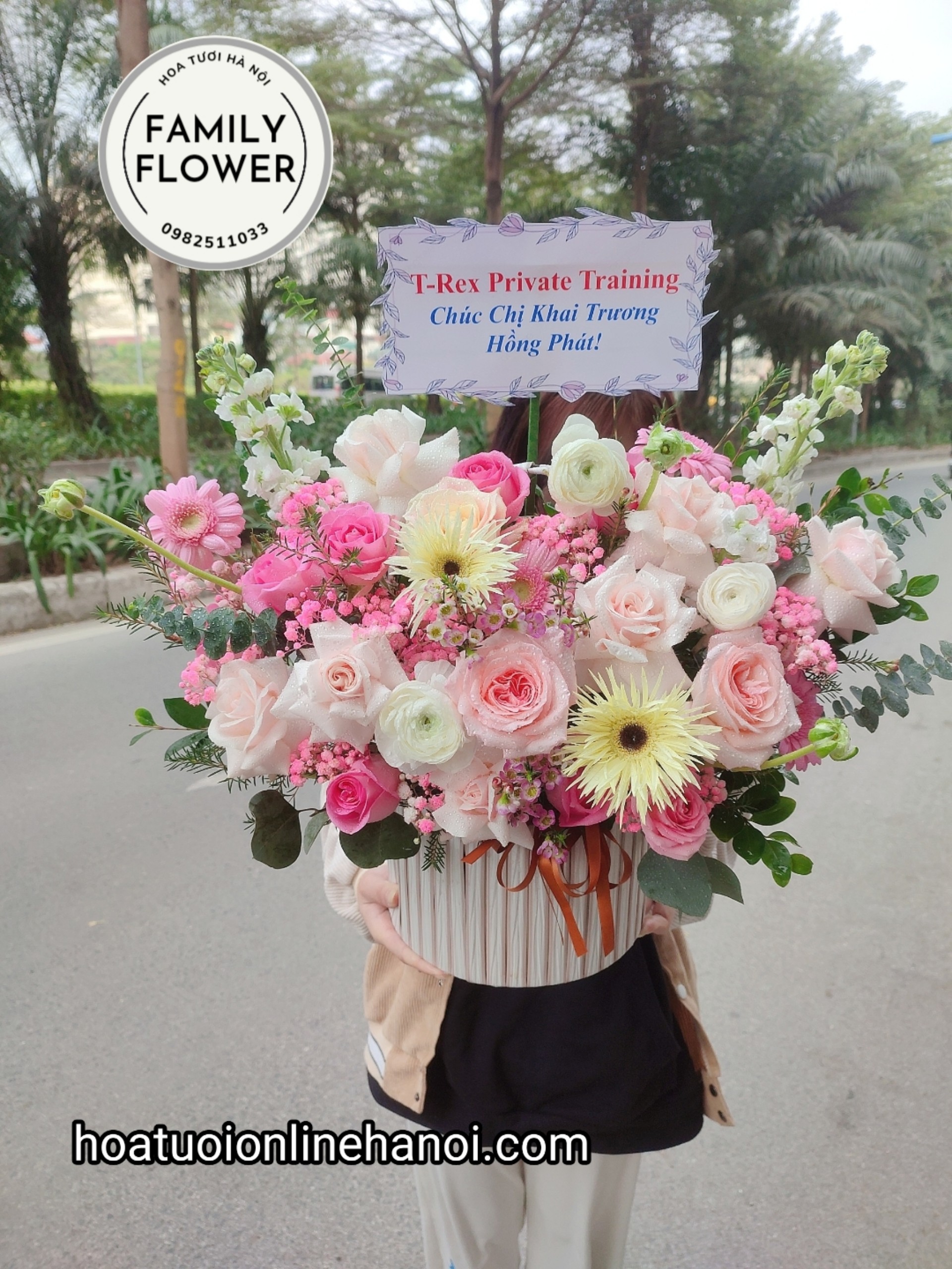 Hoa tươi chúc mừng ! Giỏ hoa tươi chúc mừng sinh nhật - khai trương tại Hà Nội .