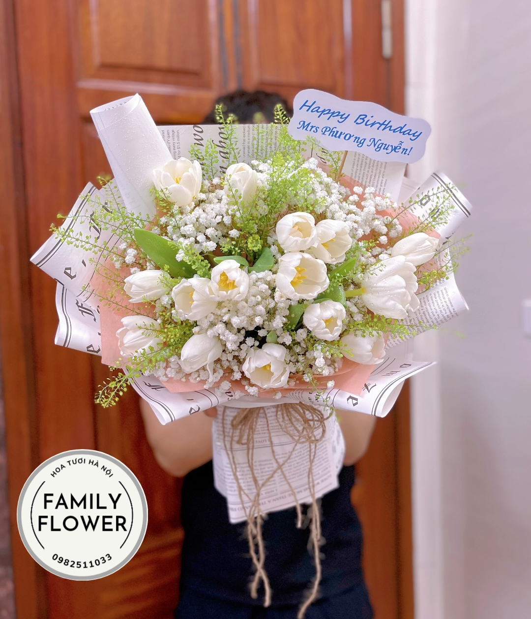 Bó hoa tulip tặng sinh nhật đẹp ở quận Ba Đình