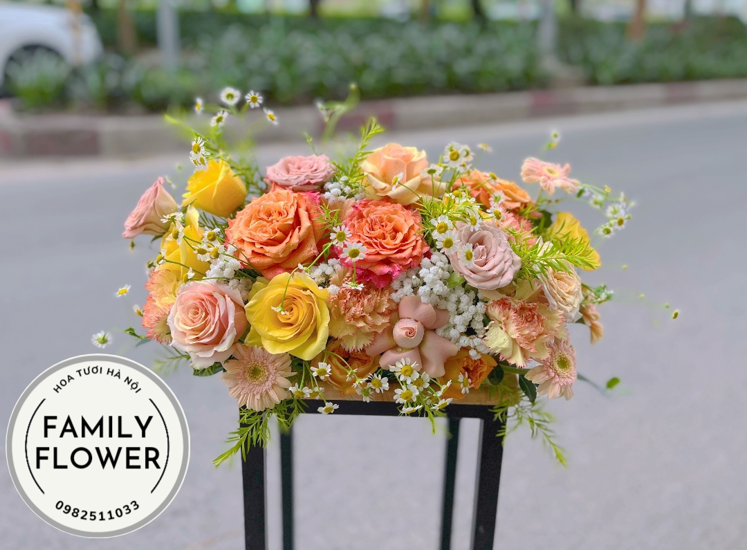 Bát hoa để bàn ở quận Ba Đình ! Mua hoa tươi Ba Đình - Hà Nội