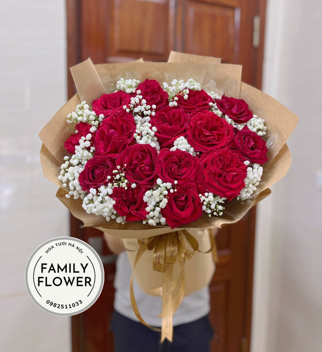 Bó hoa hồng đỏ tặng người yêu nhân dịp sinh nhật, valentine , 14 tháng 3 , mùng 8 tháng 3 ở Hà NỘI