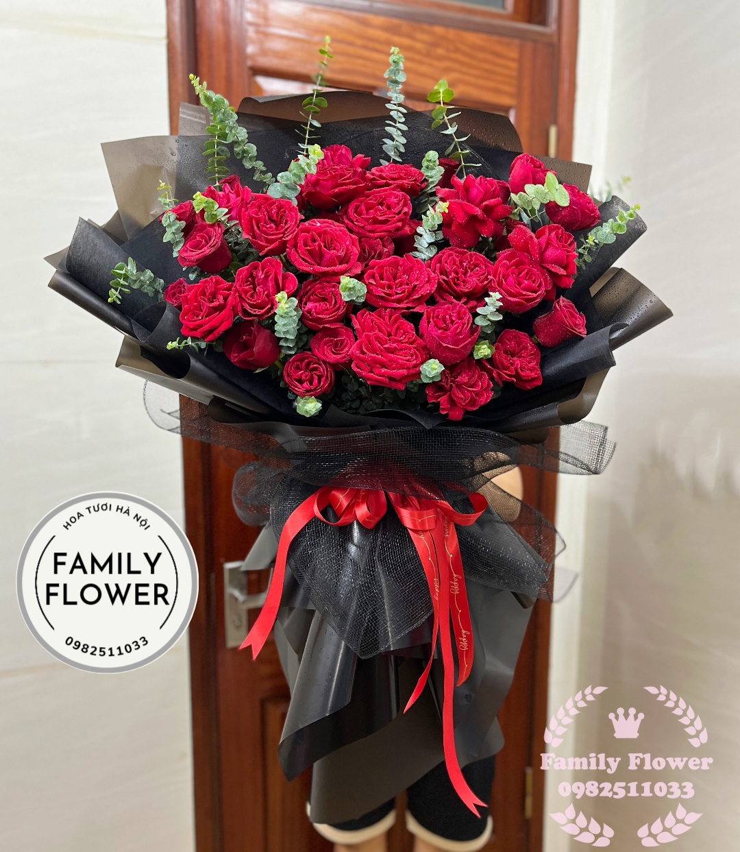 Bó hoa hồng đỏ tặng người yêu nhân dịp 20 tháng 10 ! Hoa tặng ngày phụ nữ Việt Nam 20 -10, hoa tươi Hà Nội