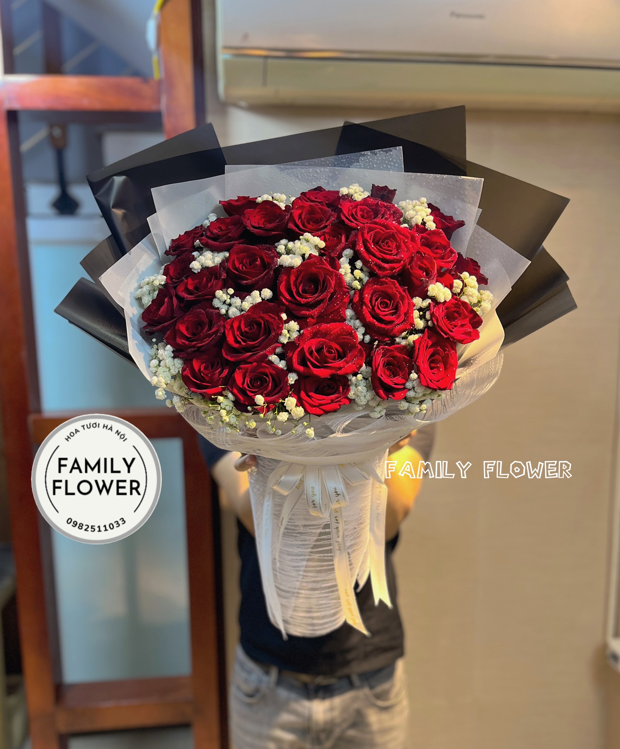 Bó hoa hồng đỏ tặng người yêu nhân dịp valentine , 8-3 ở Hà Nội ! Hoa tươi Hà Nội ! Mua hoa tươi online Hà Nội