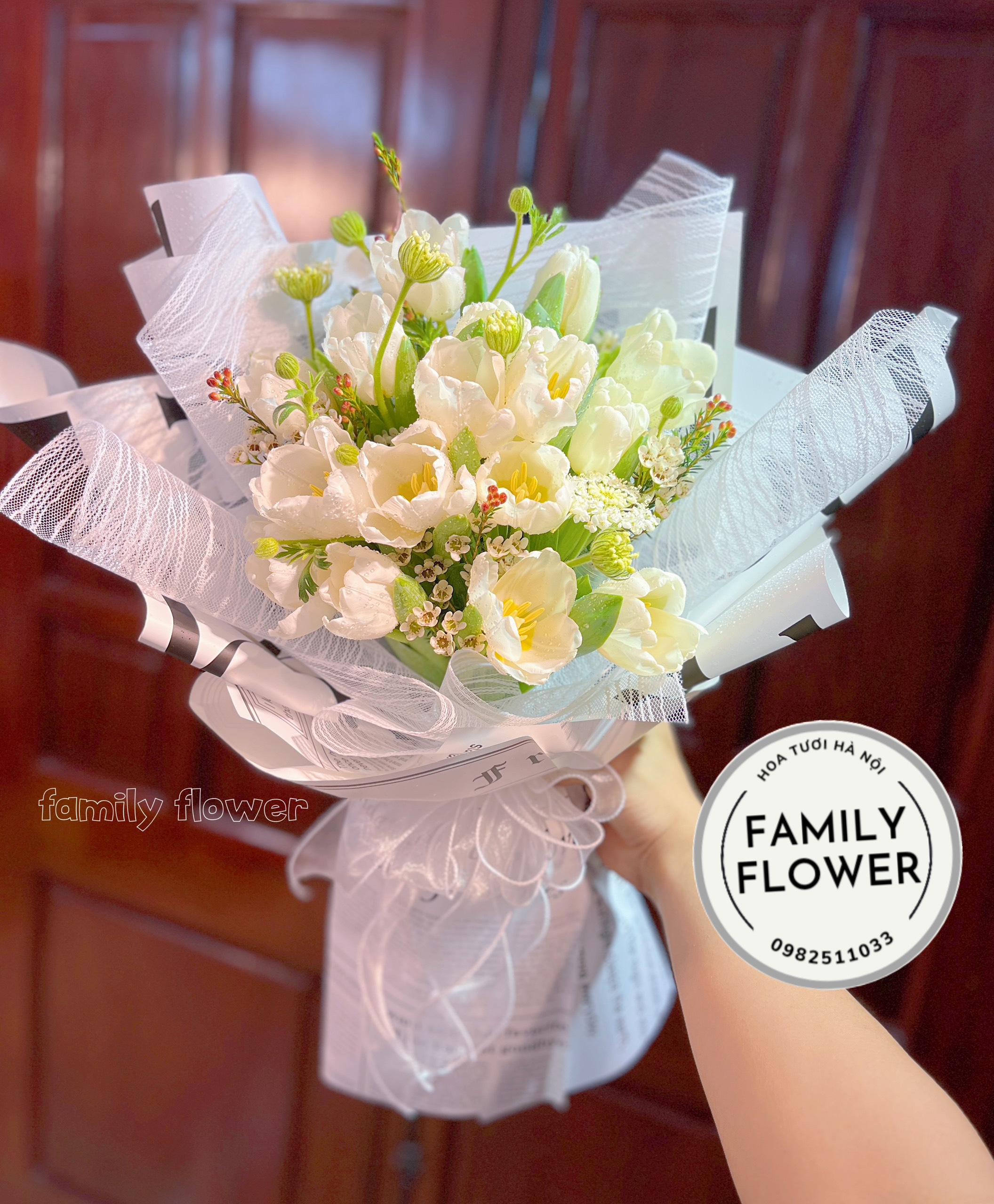 Bó hoa tulip tặng người yêu nhân dịp valentine , mùng 8 tháng 3 ở Hà Nội ! Hoa tươi Hà Nội