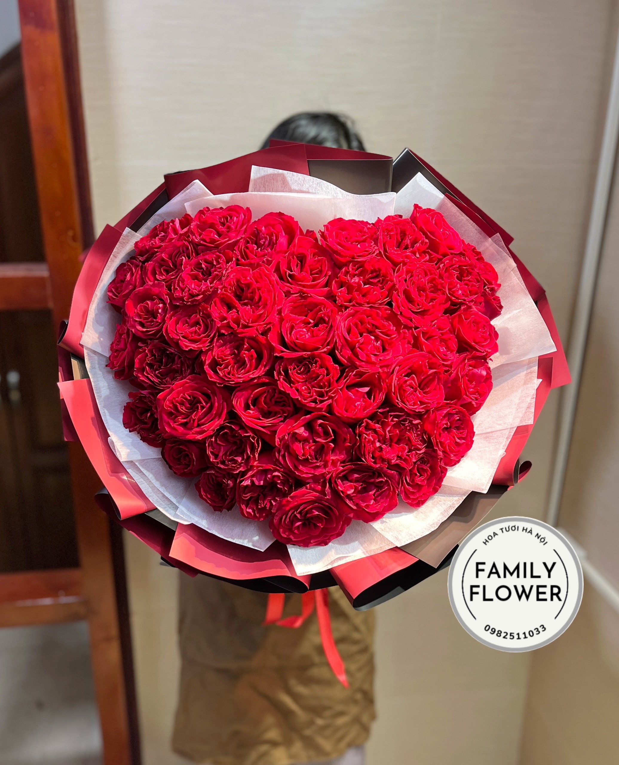 Hoa 8 tháng 3 Hà Nội ! Bó hoa trái tim tặng vợ nhân dịp valentine , 8/3 quận Ba Đình Hà Nội
