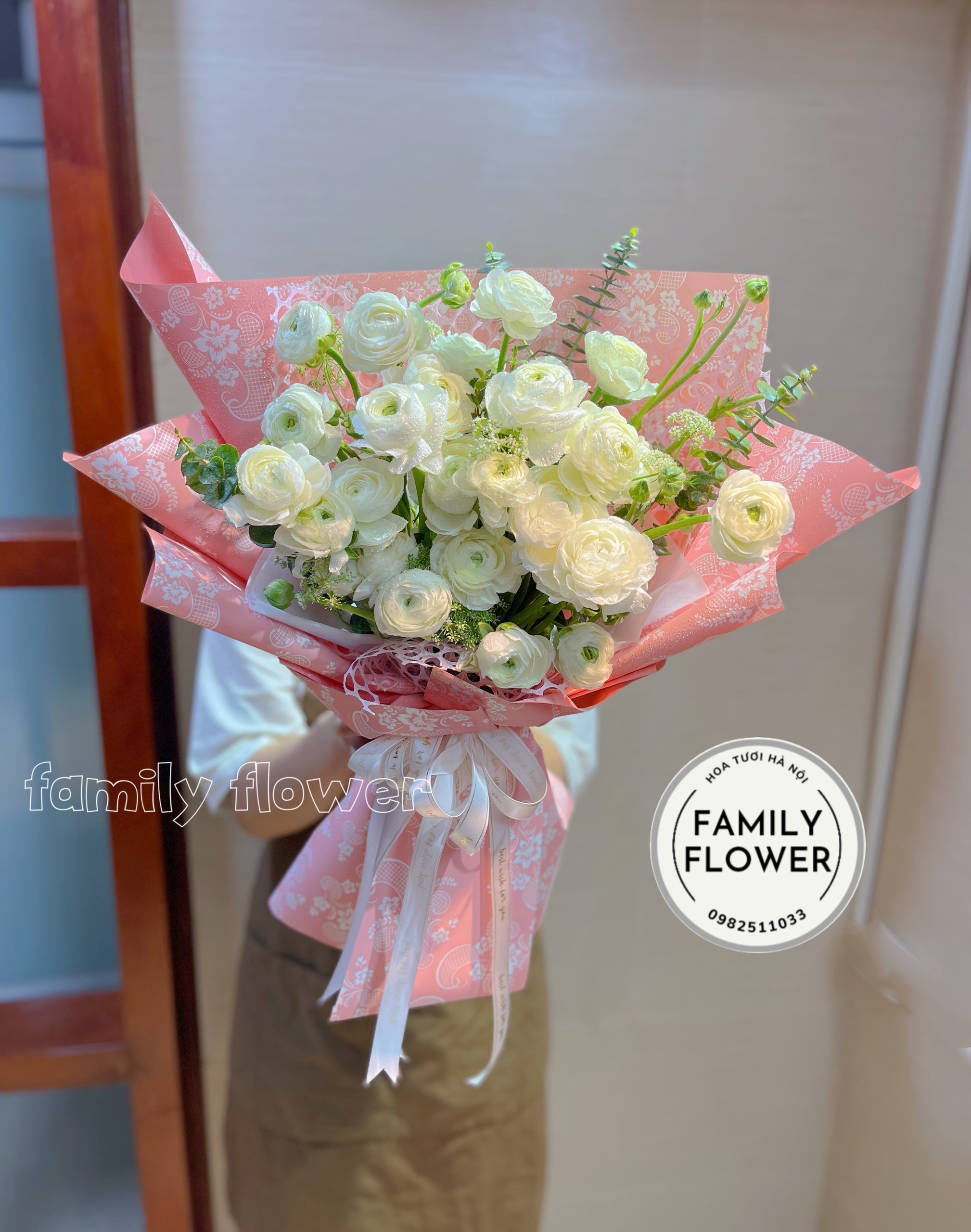 Bó hoa mao lương trắng tặng bạn gái nhân dịp 8 tháng 3 , 20 tháng 10 ở Hà Nội ! Hoa mao lương hà nội