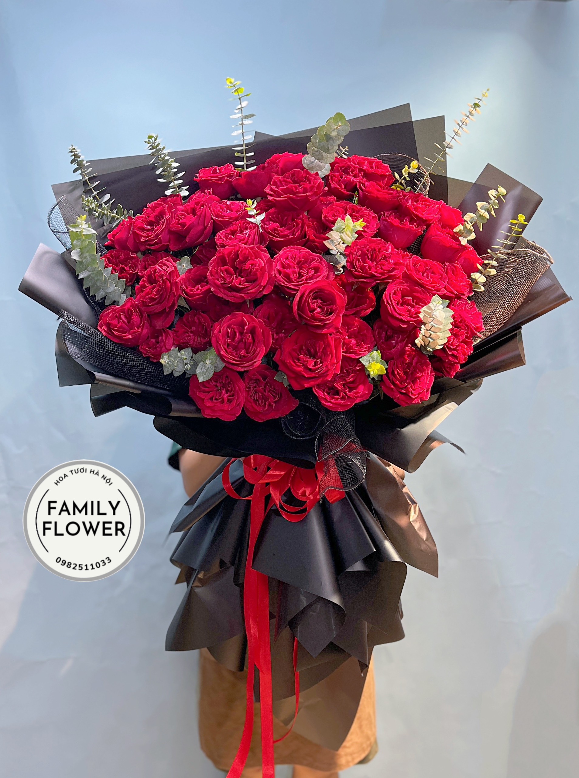 Bó hoa hồng đỏ tặng người yêu , bạn gái , vợ nhân dịp sinh nhật , valentine , 20 tháng 10 ! Hoa Hà Nội 
