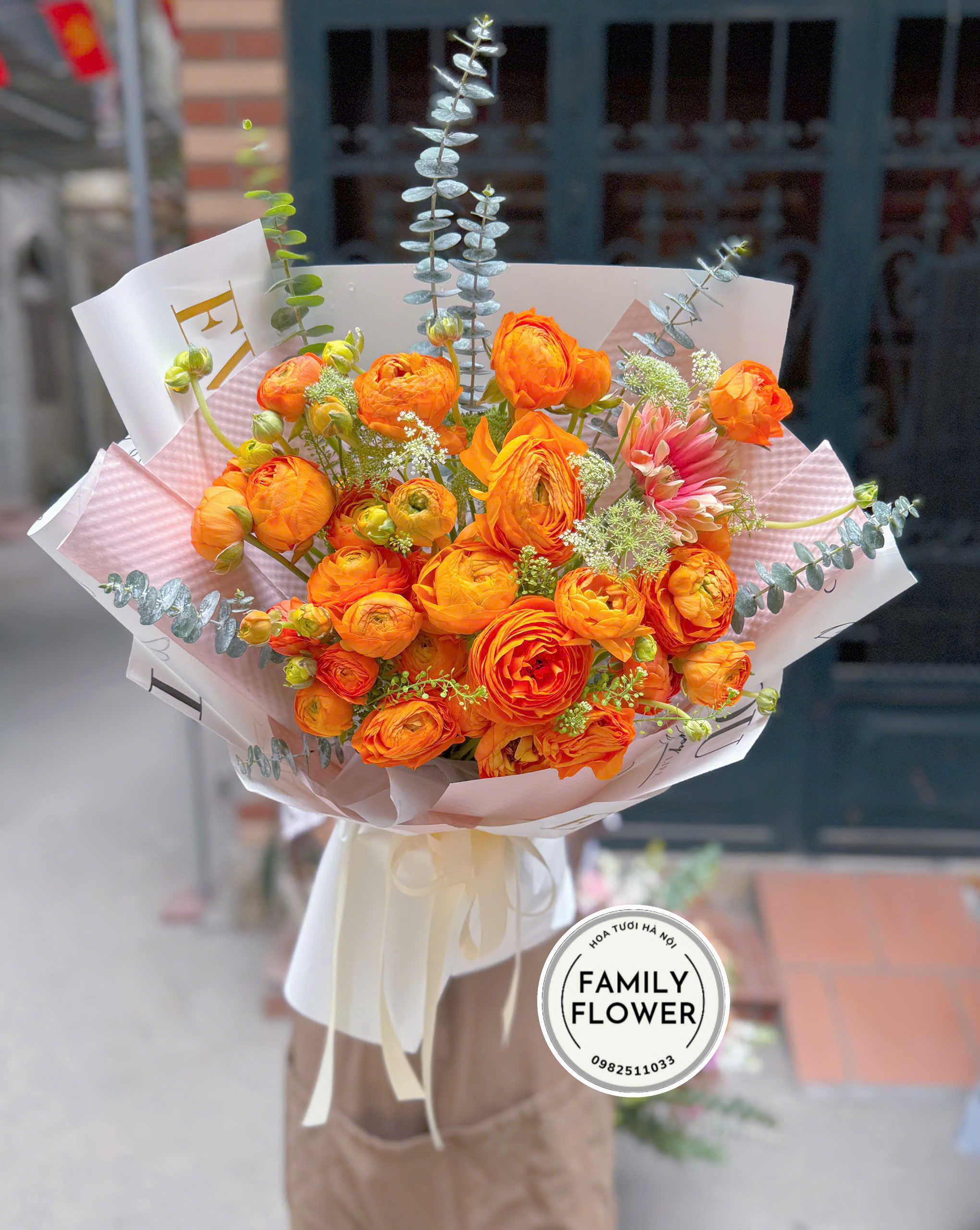 Bó hoa mao lương tặng chúc mừng sinh nhật tại Hà Nội