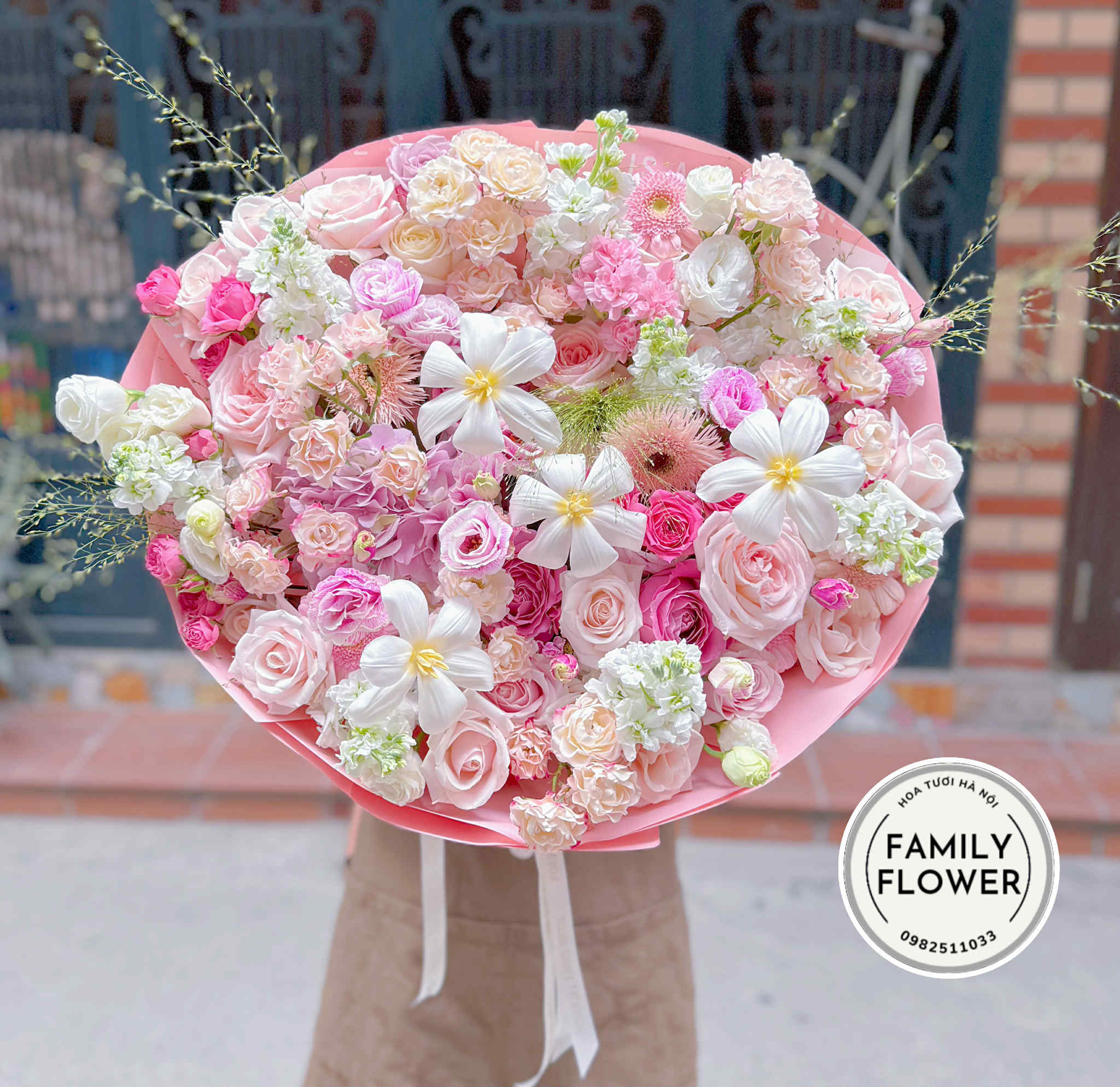 Bó hoa hồng sinh nhật tặng sinh nhật vợ ở Hà Nội ! Mua hoa tặng vợ Hà Nội