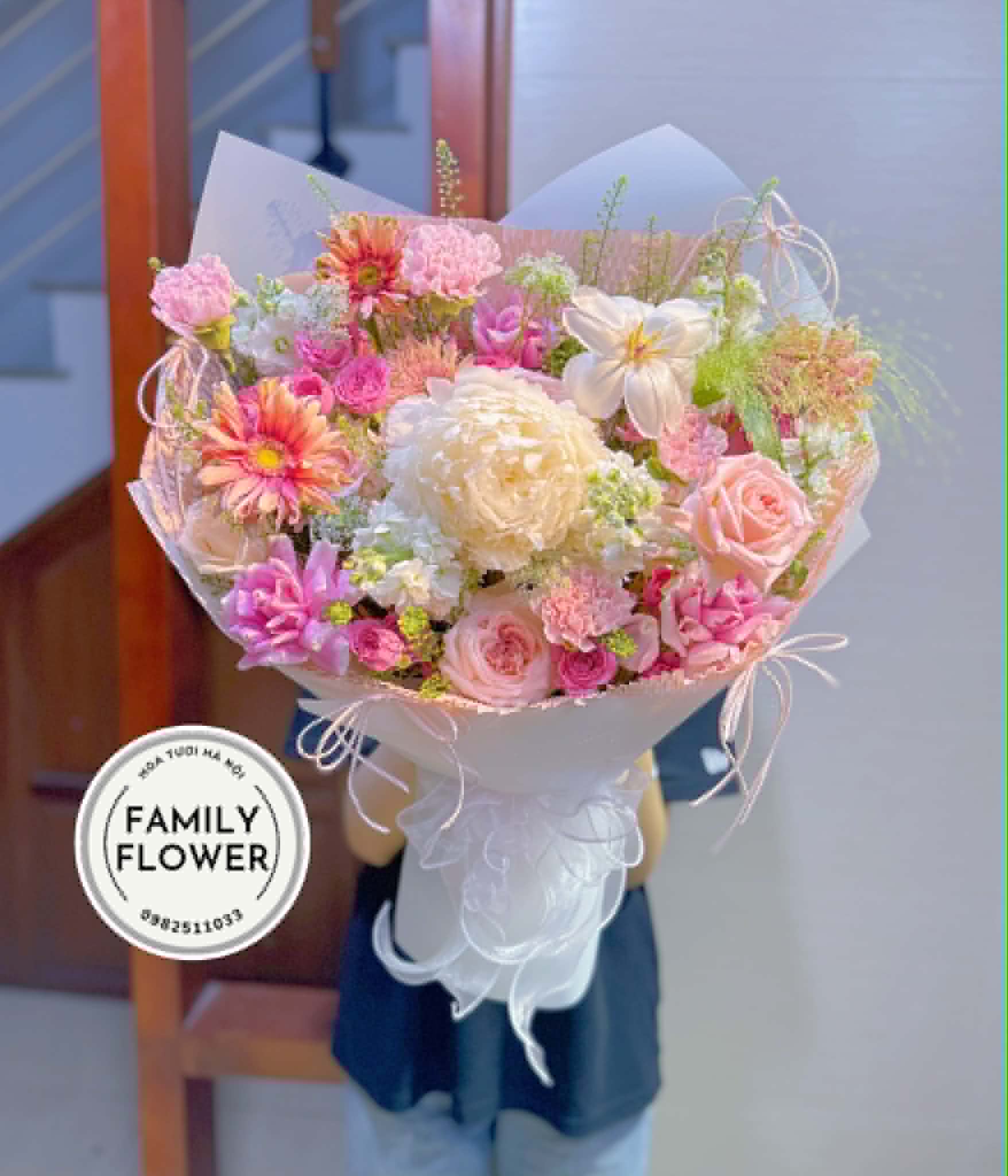 Bó hoa tặng bạn gái người yêu quận Ba Đình ,Cầu Giấy Hà Nội, family flower , hoa sinh nhật Hà Nội