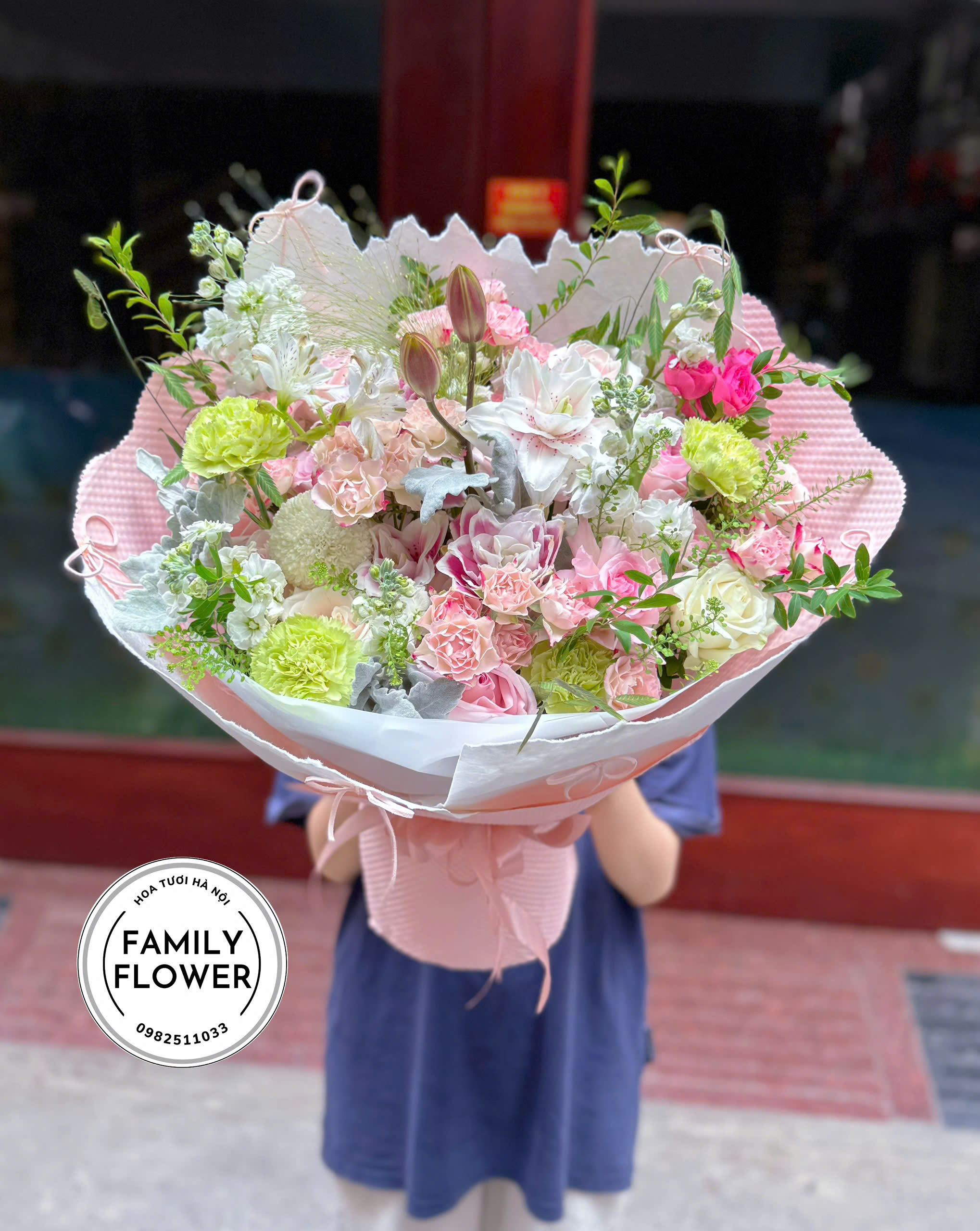 Bó hoa tươi tặng sinh nhật ! Family flower  hoa sinh nhật ! Điện hoa sinh nhật !