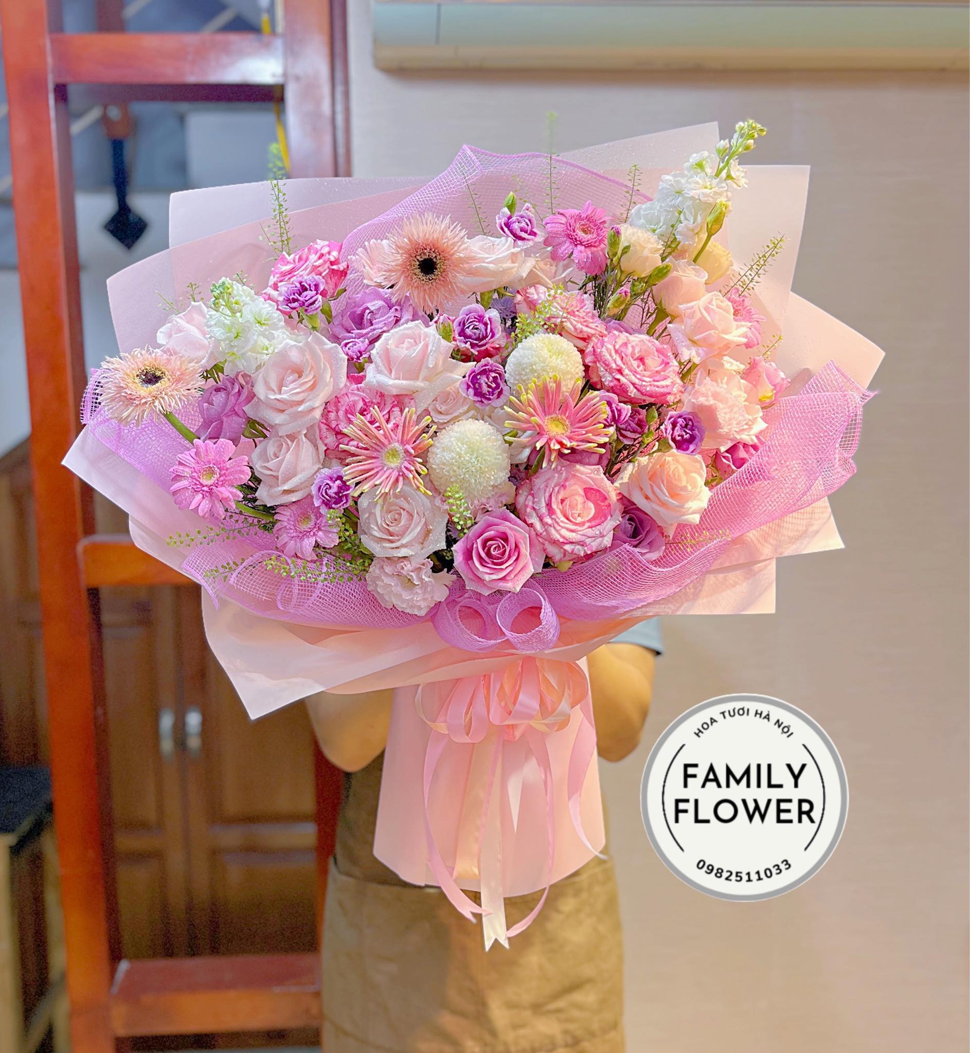 Bó hoa tặng sinh nhật , chúc mừng ở quận Cầu Giấy , Hà Nội ! Hoa tươi Hà Nội