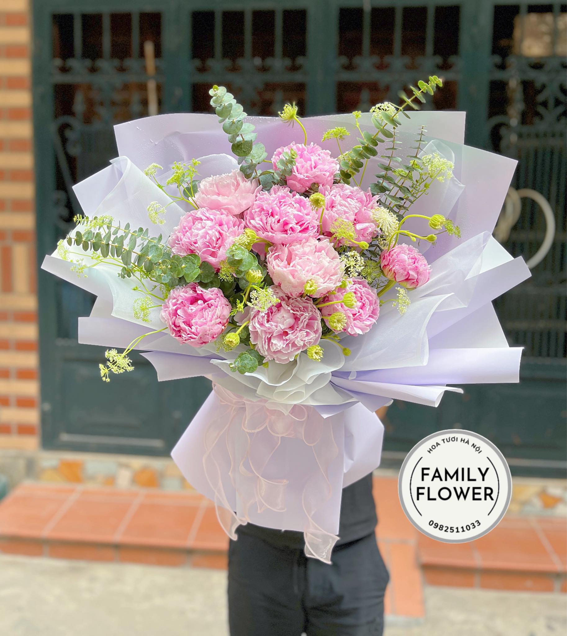 Bó hoa mẫu đơn tặng mẹ , người yêu nhân dịp sinh nhật , hoa mẫu đơn Hà Nội ! Bó hoa Mẫu Đơn