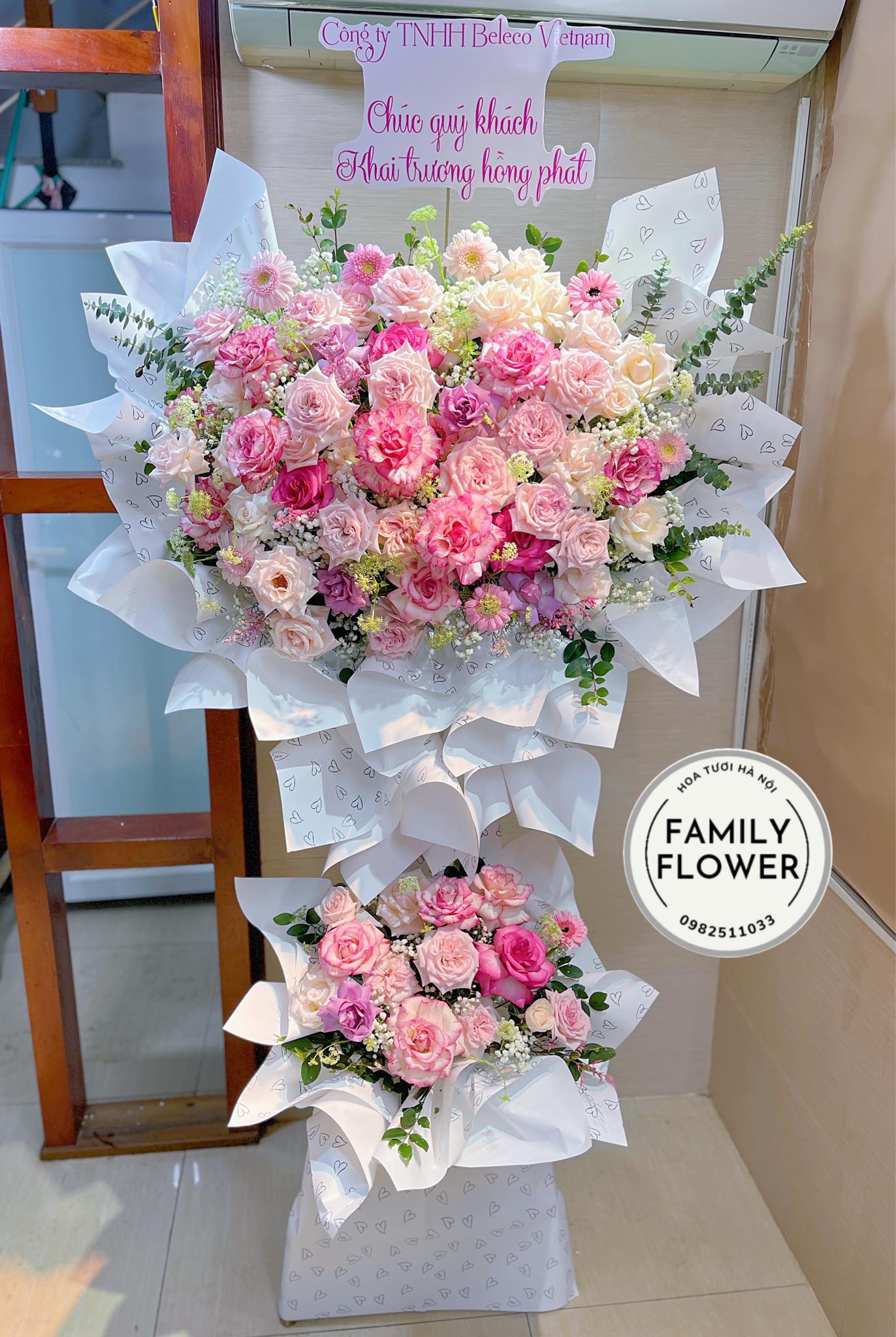 Hoa khai trương ! Mua hoa khai trương Hà Nội ! Kệ hoa chúc mừng khai trương