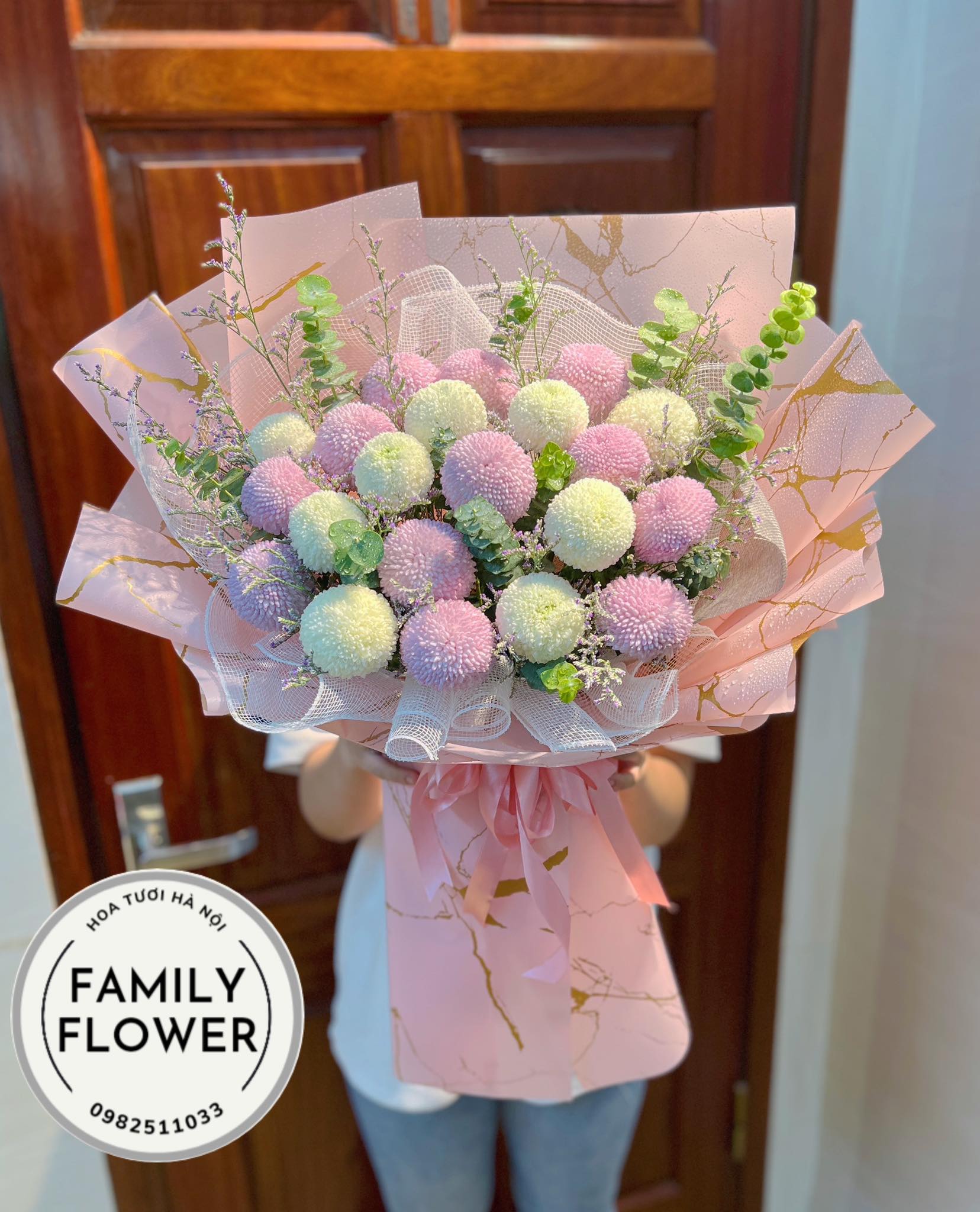 Bó hoa Ping Pong chúc mừng tặng thầy cô giáo tại Hà Nội, hoa tươi Hà Nội