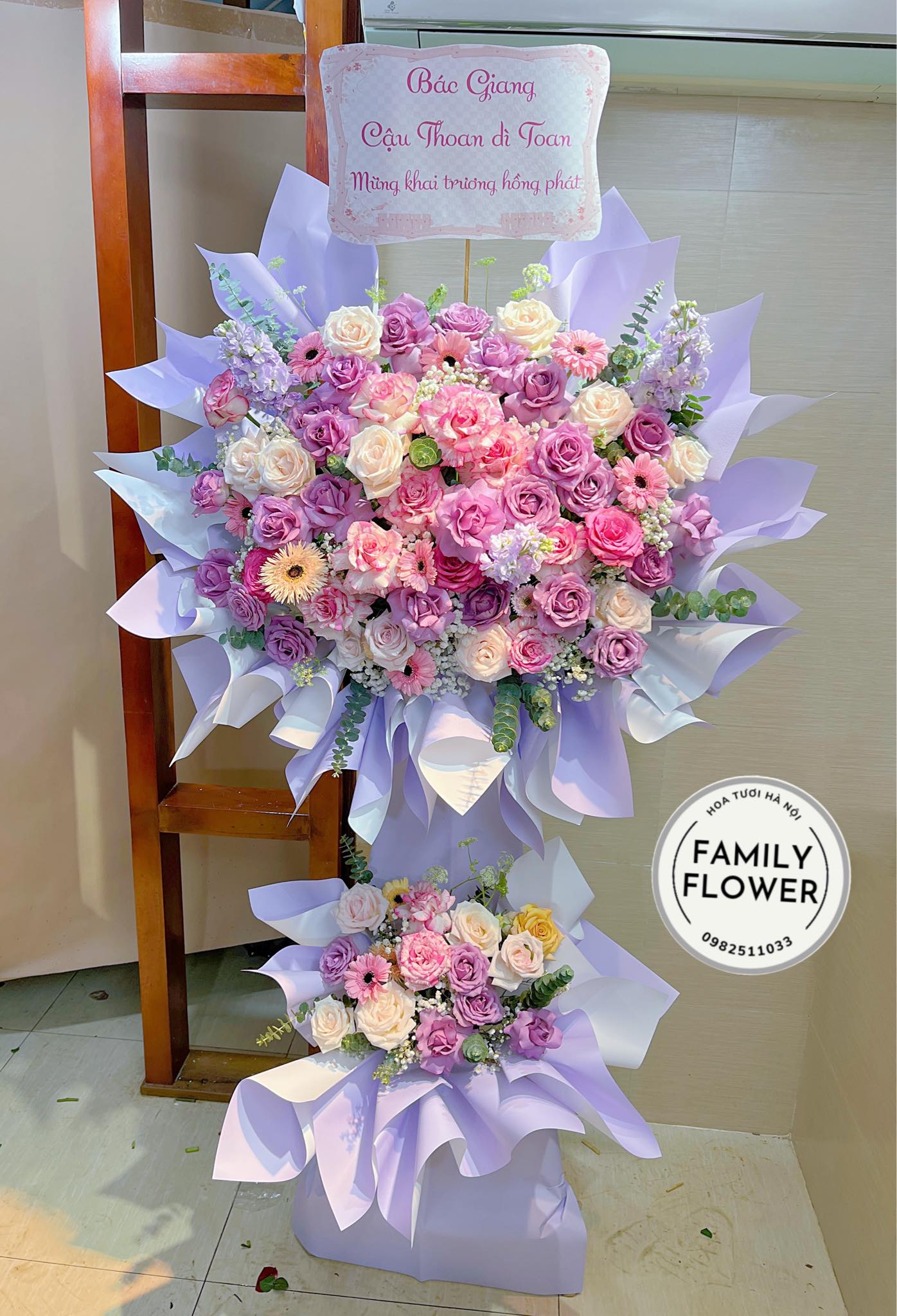 Kệ hoa khai trương quận Cầu Giấy , Ba Đình , Hà Nội ! Mua hoa khai trương hà Nội