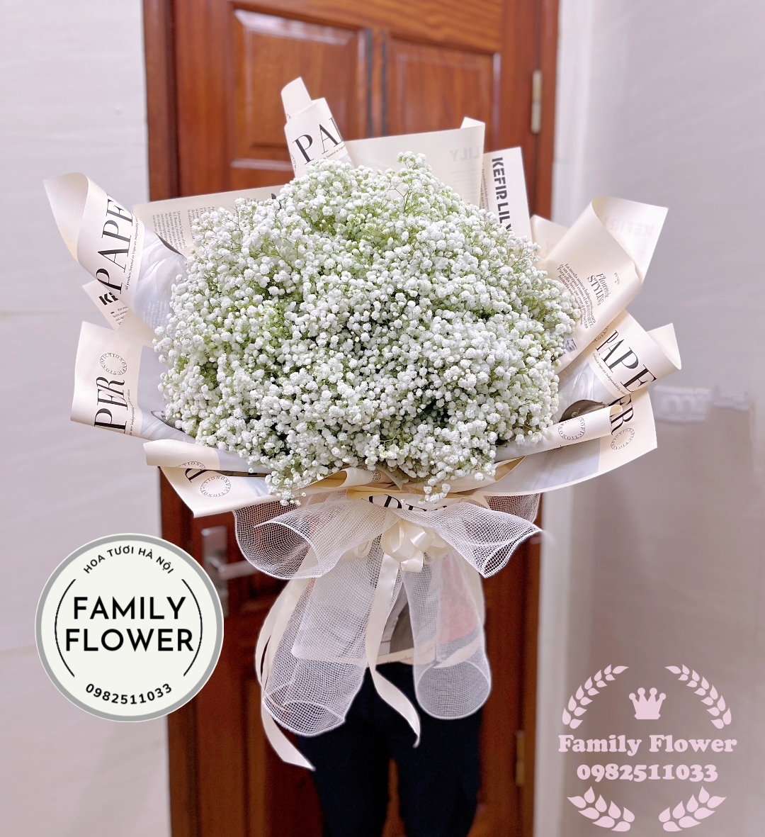 Hoa chúc mừng ngày phụ nữ Việt Nam 20 tháng 10 ! Bó hoa baby Hà Nội, hoa tươi Hà Nội