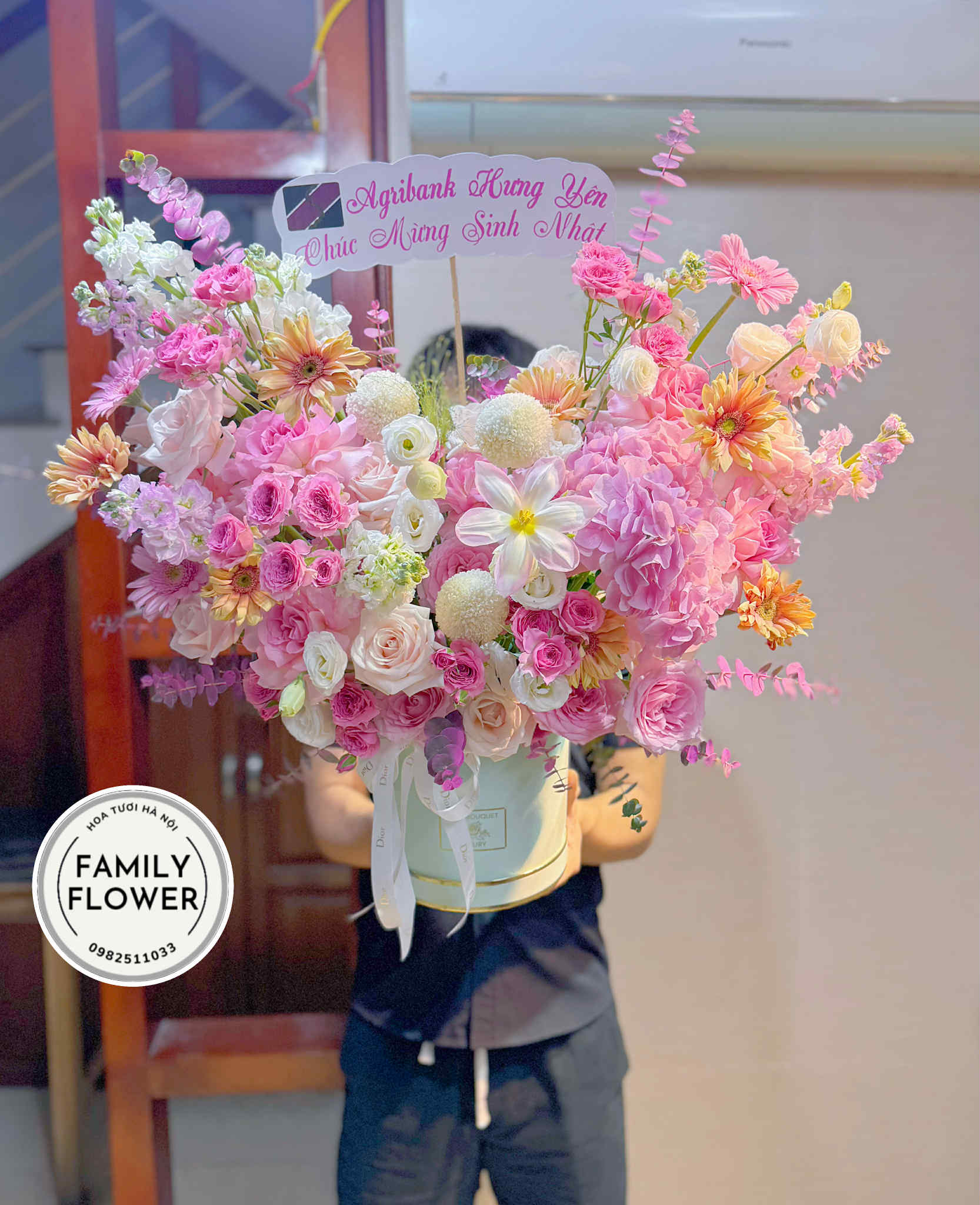 Lẵng hoa sinh nhật ! Hoa tặng sinh nhật quận Cầu Giấy Hà Nội ! Hoa sinh nhật Hà Nội