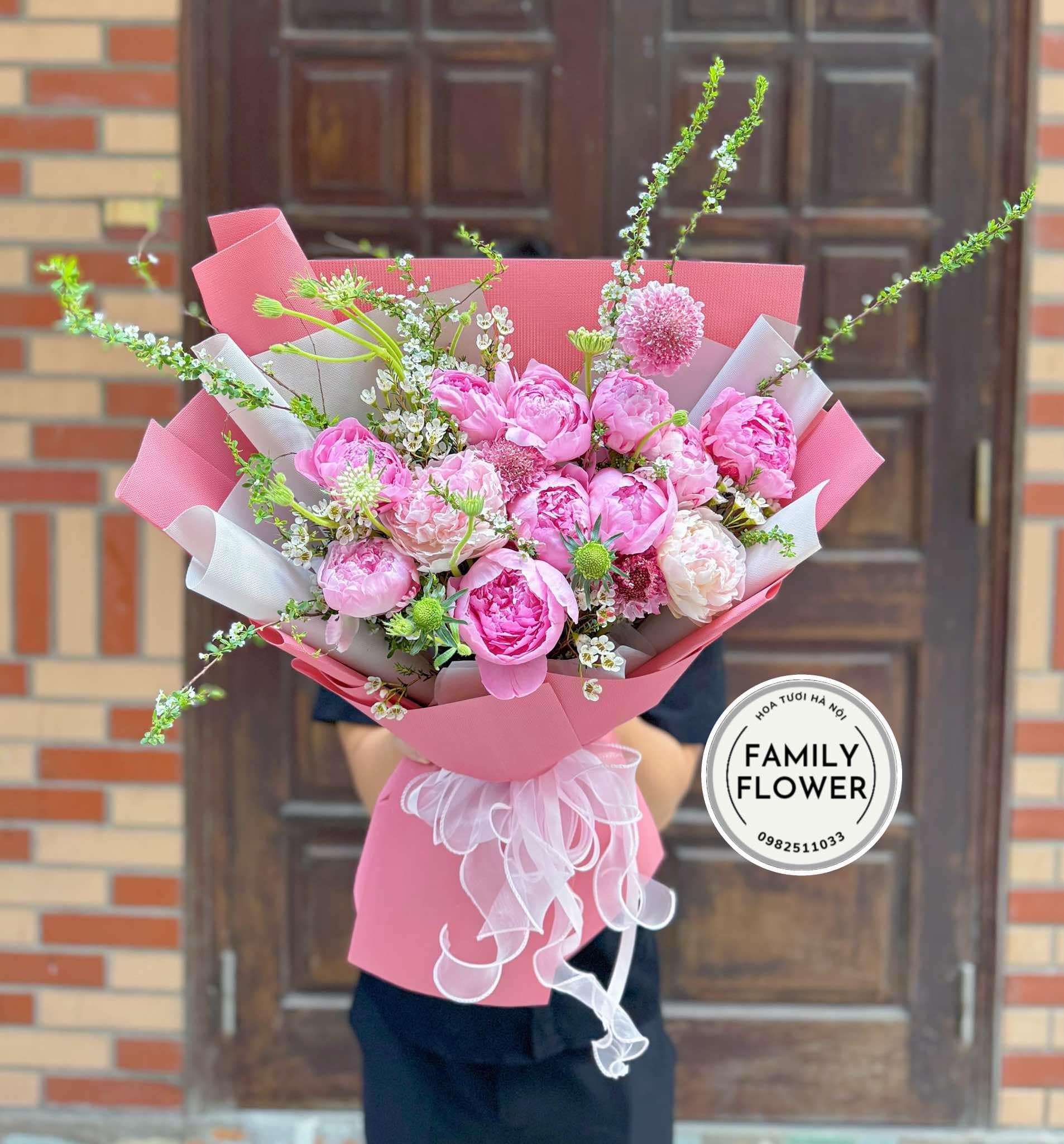 Bó hoa mẫu đơn nhập khẩu Hà Lan tặng mẹ ở Đống Đa , Thanh Xuân Hà Nội ! Hoa mẫu đơn Hà Nội