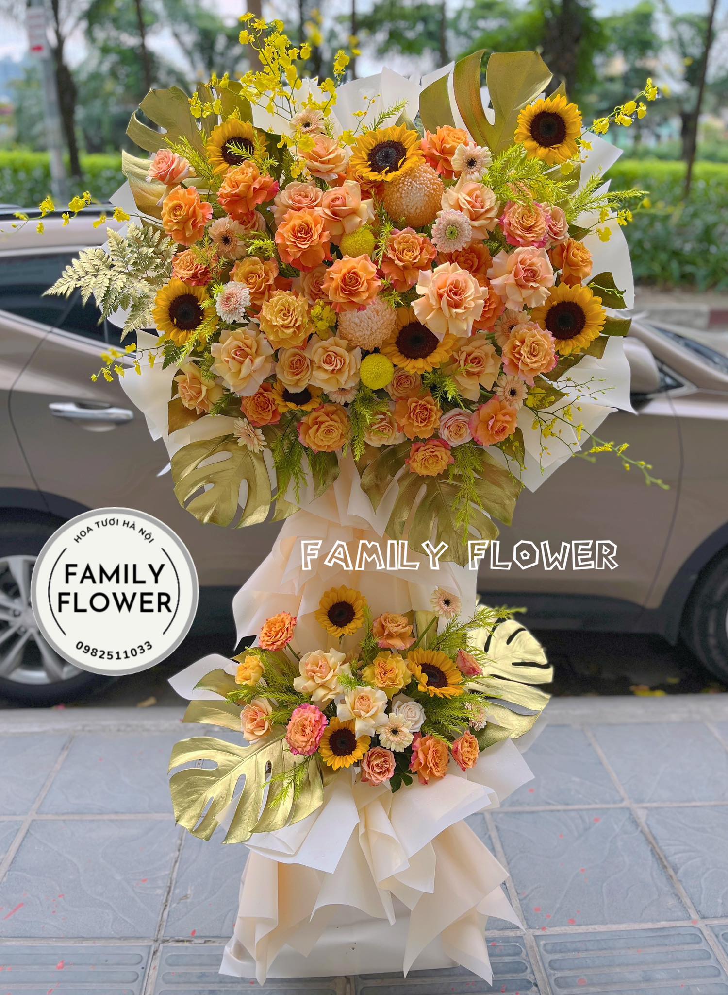 Kệ hoa chúc mừng sự kiện, hội nghị công ty ở Hà Nội, hoa tươi Hà Nội