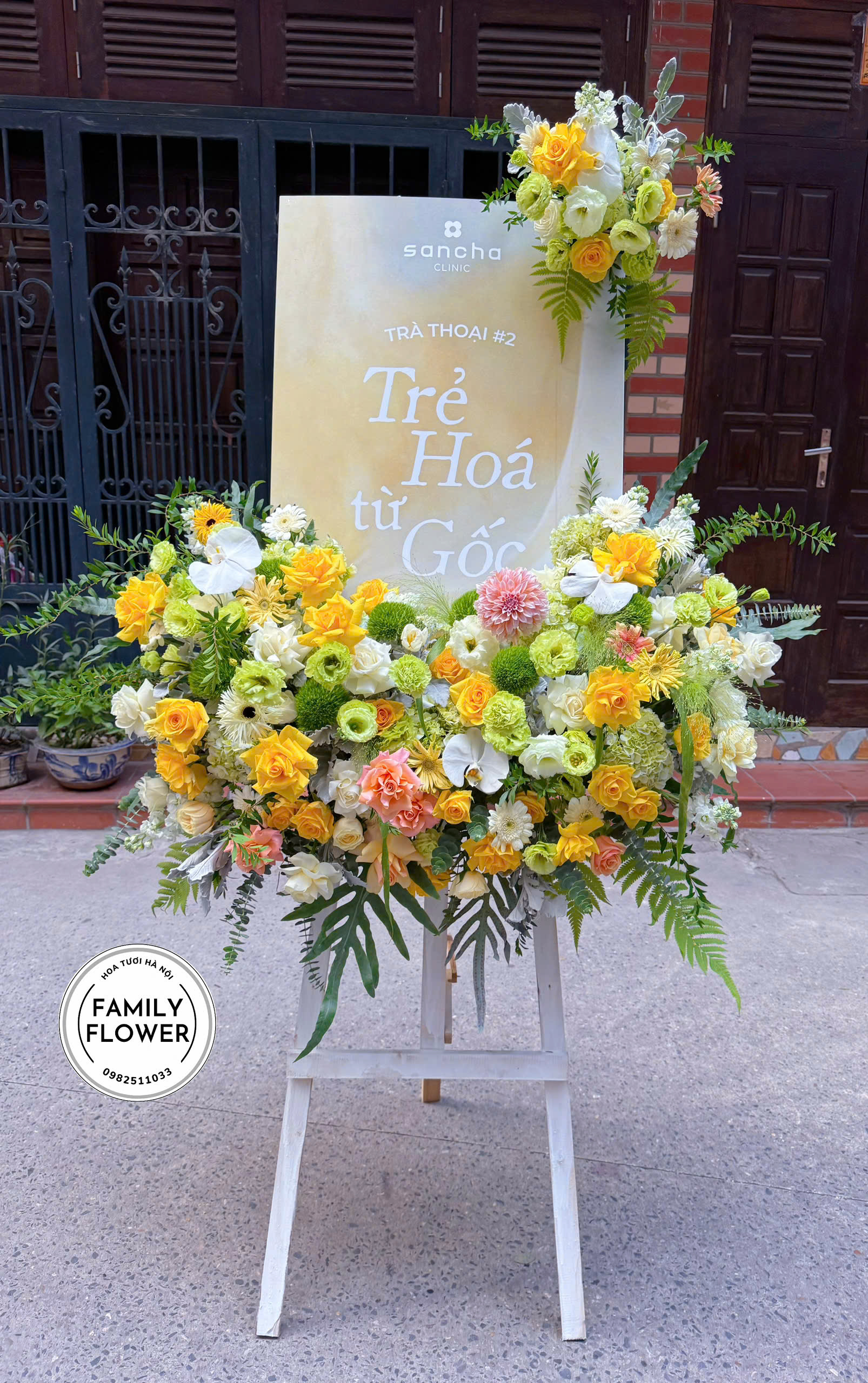 Kệ Hoa Khung Tranh Chúc Mừng Đẹp – Hoa Tươi Hà Nội