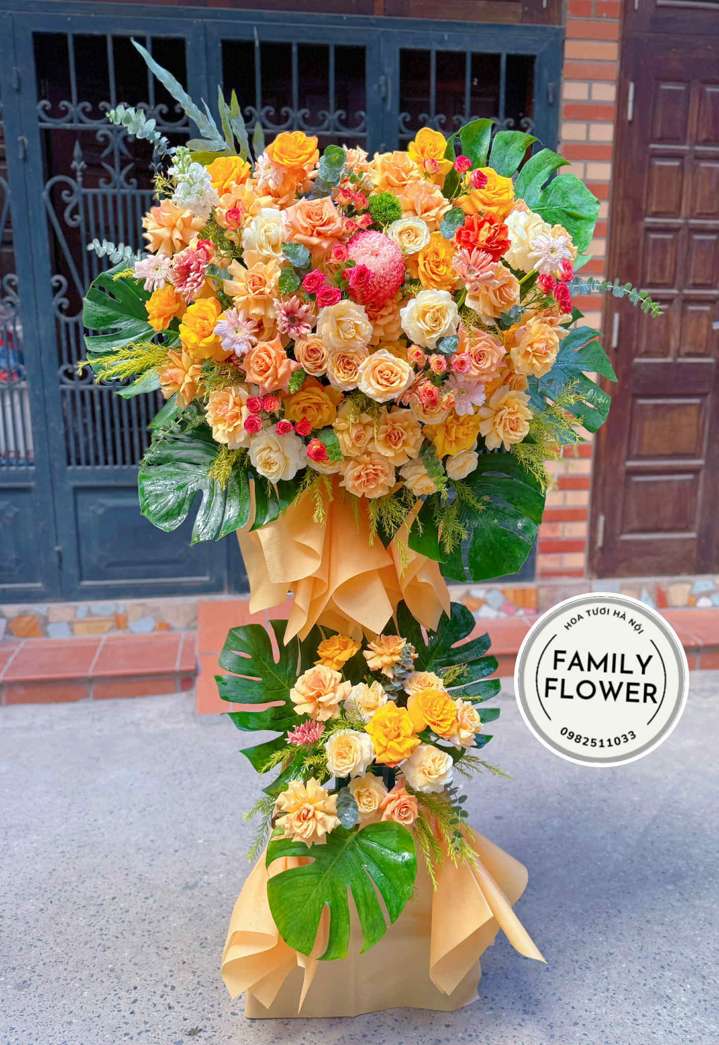 Kệ hoa chúc mừng khai giảng ở Hà Nội , hoa khai giảng Hà Nội , mua hoa tươi Hà Nội